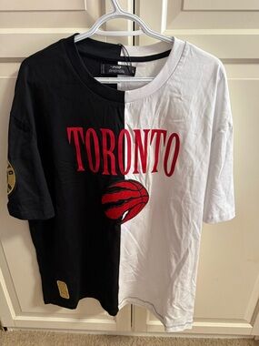 Spalding Black and White Split NBA Tag Tee